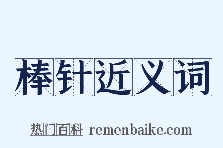 棒针近义词是什么意思的图片
